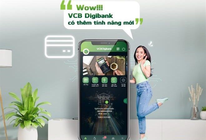Vetcombank bổ sung thêm tính năng mới trên ngân hàng số VCB Digibank