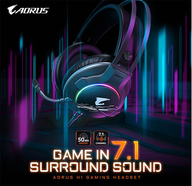 GIGABYTE trình làng tai nghe gaming – AORUS H1