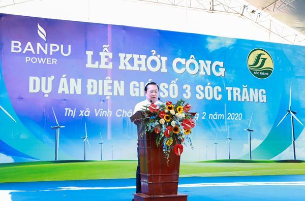 Khởi công Nhà máy điện gió số 3 tỉnh Sóc Trăng với tổng đầu tư 1.365 tỷ đồng