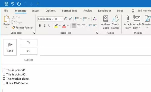 [Thủ thuật] Chèn checkbox vào email trên ứng dụng gửi nhận mail trên Windows 10