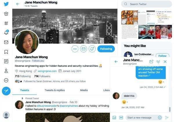 Twitter thử nghiệm tính năng nhắn tin như Messenger