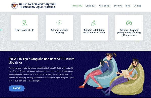 Trung tâm Giám sát an toàn không gian mạng quốc gia ra mắt website