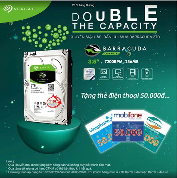 Hết giãn cách, Seagate ra khuyến mại hấp dẫn 