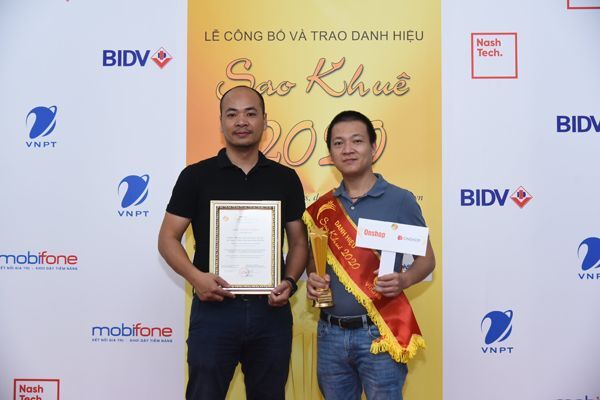 thương mại điện tử, danh hiệu Sao Khuê 2020, Sao Khuê 2020, NovaOn, Onshop,