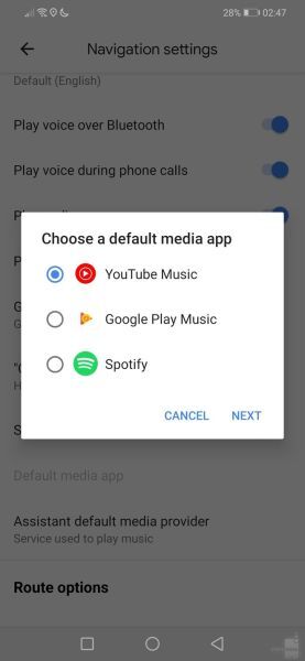 Google Maps cập nhật mở rộng tích hợp trình phát nhạc