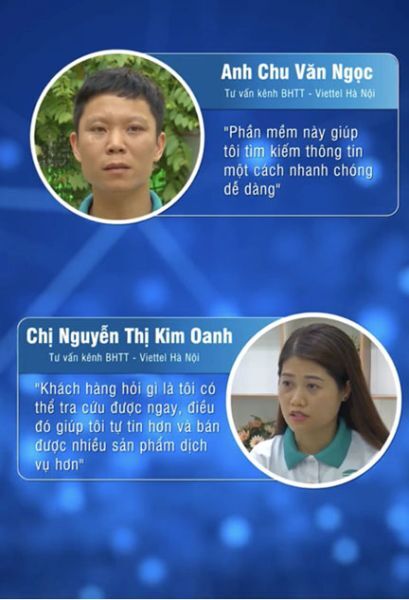 Một số chia sẻ của các tư vấn viên bán hàng của Viettel khi sử dụng hệ thống trợ lý ảo hỗ trợ bán hàng