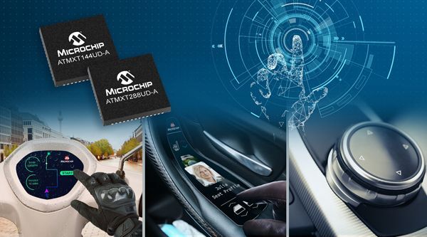 sản xuất xe hơi, Microchip, MXT288UD, điều khiển cảm ứng, màn hình điều khiển,