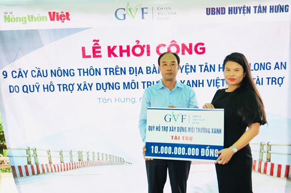 CSR, Xây cầu, Green Vietnam Fund, Long An,