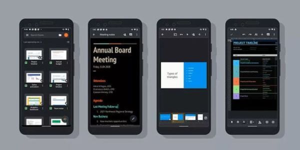 Google vừa cập nhật chế độ Dark Mode cho Google Docs, Sheets và Slides