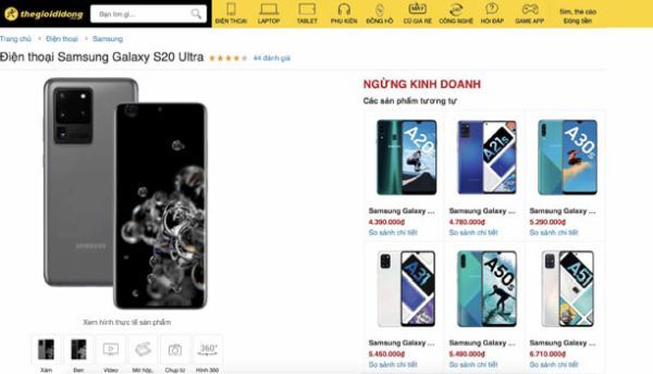 Thế Giới Di Động bất ngờ ngừng kinh doanh hàng loạt smartphone cao cấp của Samsung