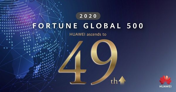 Huawei xếp thứ 49 trong danh sách Fortune Global 500 năm 2020