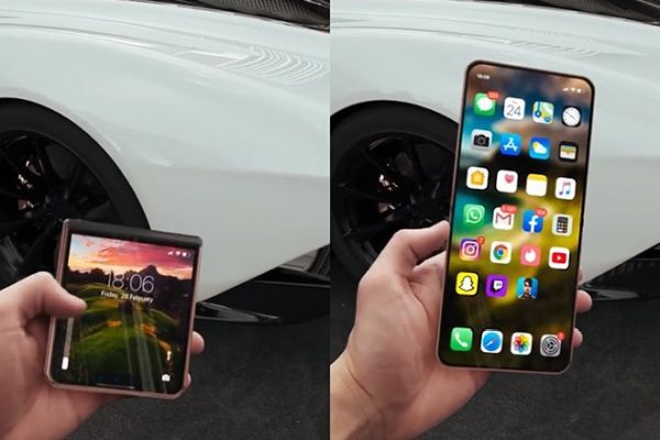 Một ý tưởng iPhone gập lại được đăng tải trong quá khứ
