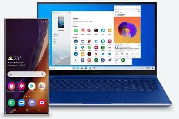 Việc kết nối giữa Galaxy Note 20 với máy tính Windows 10 đã được nâng tầm