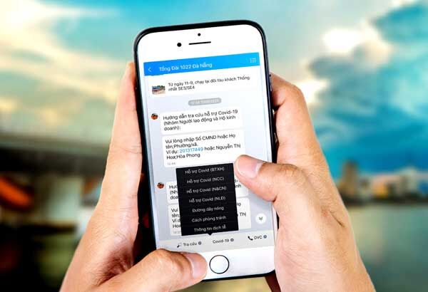 Người Đà Nẵng tra cứu và nhận kết quả hỗ trợ dịch Covid-19 qua Zalo