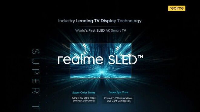 Realme giới thiệu mẫu Smart TV SLED 4K đầu tiên trên thế giới