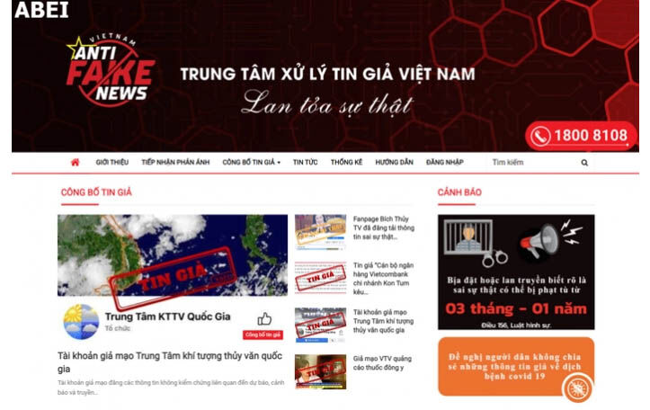 Khai trương trung tâm xử lý tin giả Việt Nam