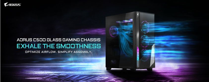 GIGABYTE trình làng thùng máy chơi game mới  – AORUS C500 GLASS
