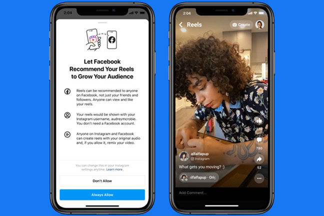 Reels đã được phát hành đến người dùng Facebook và Instagram tại Mỹ
