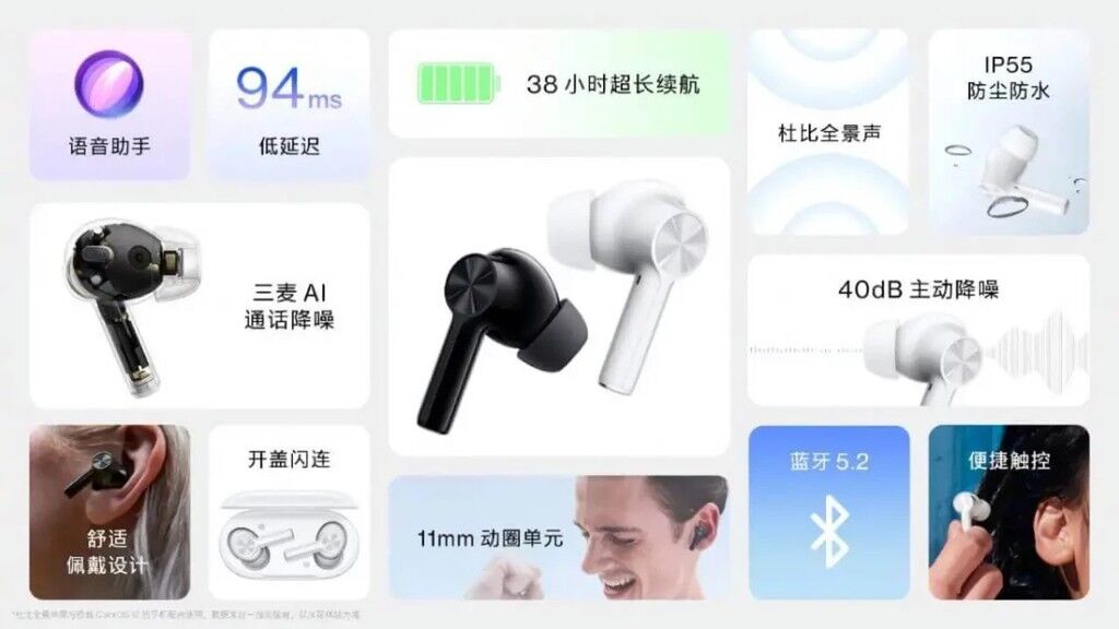 OnePlus Buds Z2 ra mắt: thiết kế nhỏ gọn, kháng nước IP55, giá chỉ 61 USD ảnh 6