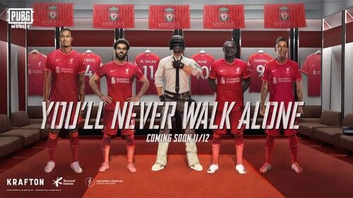 PUBG Mobile hợp tác với Liverpool ra mắt trang phục chất