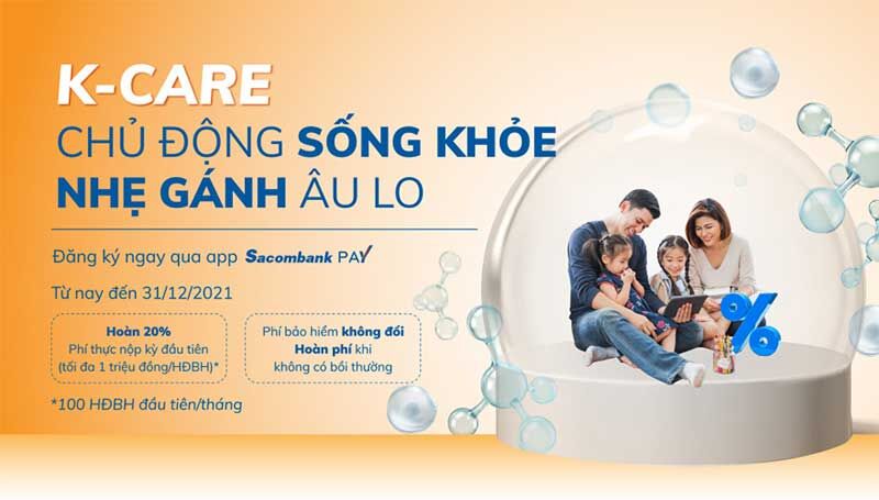 Sacombank hợp tác với Dai-ichi Life phân phối trực tuyến sản phẩm bảo hiểm K-Care