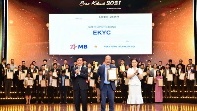 Giải pháp eKYC của MB giành giải thưởng Sao Khuê 2021