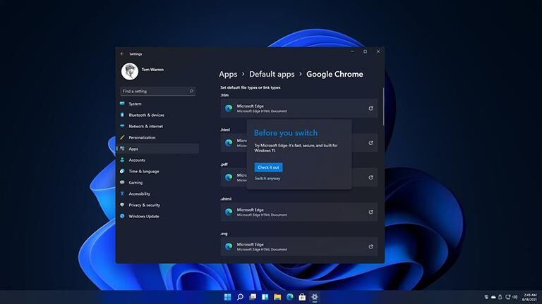 Microsoft thừa nhận gây khó cho việc chuyển đổi trình duyệt trong Windows 11