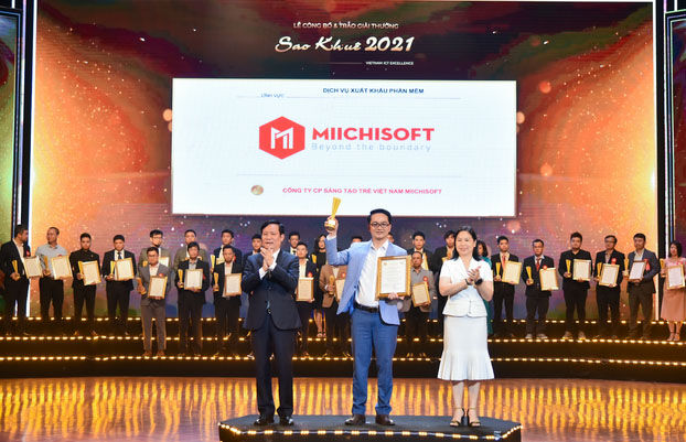 Miichisoft xuất sắc là Doanh nghiệp xuất khẩu phần mềm hàng đầu tại Sao Khuê 2021