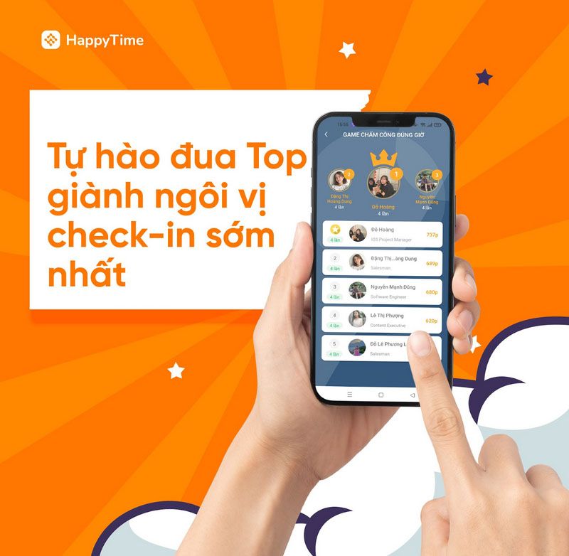 Ghi nhận, khen thưởng nhân viên kịp thời với bảng tin HappyTime