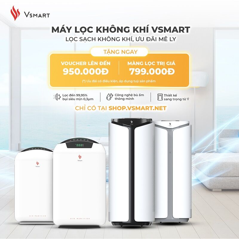 VinSmart ra mắt 4 mẫu Máy lọc không khí và sản phẩm Giải pháp nhà thông minh