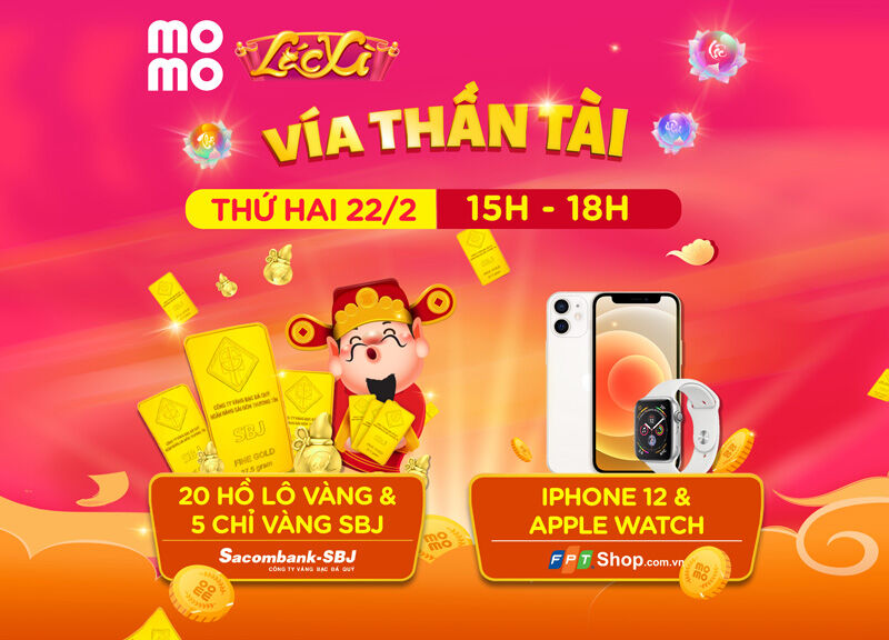MoMo gửi đến người dùng hàng triệu lì xì nhân ngày Vía Thần Tài