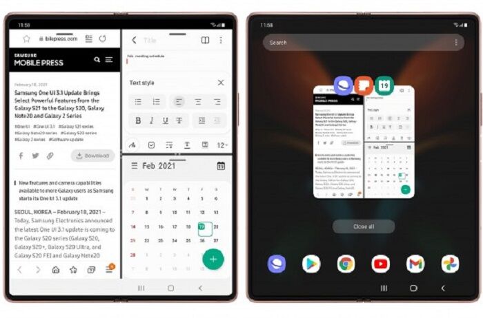 Bản cập nhật One UI 3.1 đã đến với Samsung Galaxy Z Fold2 5G 