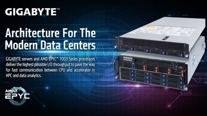 Gigabyte giới thiệu máy chủ mới với bộ xử lý AMD EPYC 7003