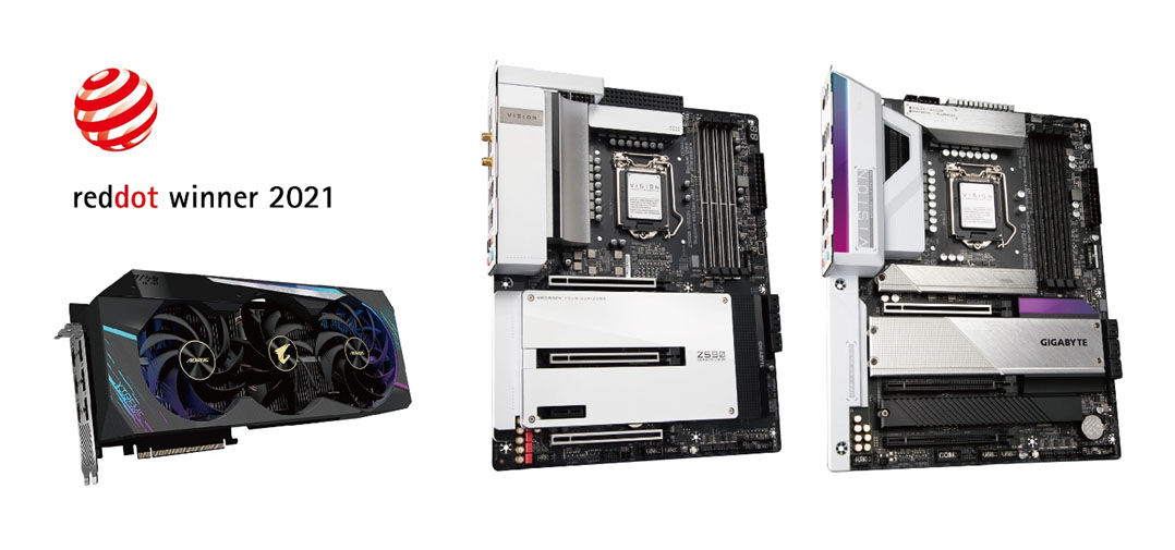 GIGABYTE đoạt giải thiết kế Red Dot hạng mục Bo mạch chủ dành cho nhà sáng tạo nội dung và Card đồ họa chơi game