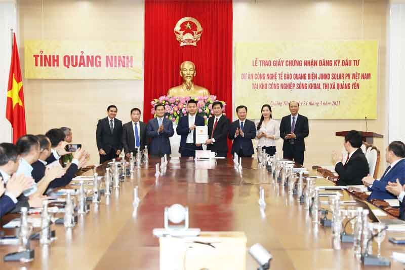Jinko Solar Hong Kong đầu tư 500 triệu USD vào dự án công nghệ cao tại Quảng Ninh