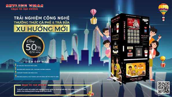 Ra mắt Máy pha chế và bán đồ uống tự động Skyline VMac