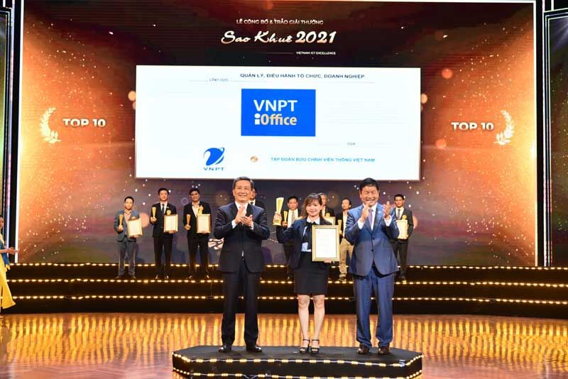 Hệ sinh thái số của VNPT ghi dấu ấn tại Sao Khuê 2021 với 16 giải thưởng 