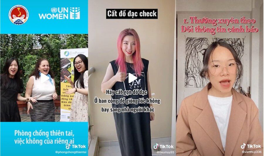 TikTok trở thành nơi chia sẻ kiến thức chống thiên tai