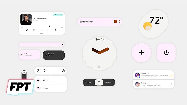 Android 12 sẽ đại tu về thiết kế 