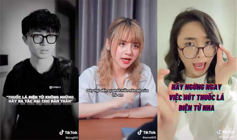 12 nhà sáng tạo giành giải thưởng về cảnh báo tác hại thuốc lá trên TikTok 