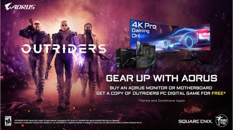 GIGABYTE hợp tác với SQUARE ENIX ra mắt Game Outriders