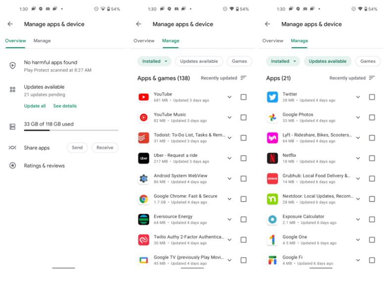 Giao diện mới của Play Store đang được triển khai