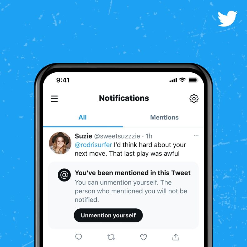 Twitter sẽ cho phép gỡ nhắc tên trong bài viết