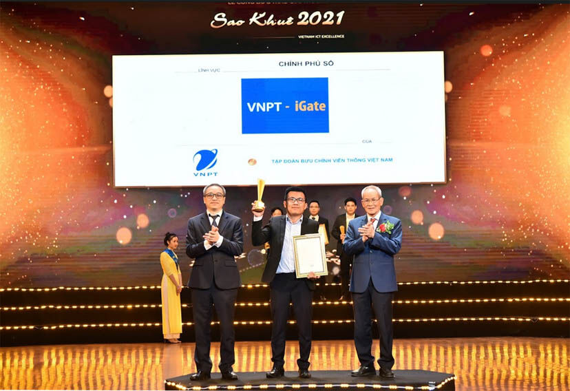 Hệ thống Dịch vụ công và Một cửa điện tử VNPT-iGate của VNPT-IT được tôn vinh tại Sao Khuê 2021