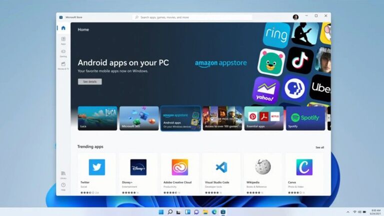 Microsoft mang các ứng dụng Android lên Windows 11
