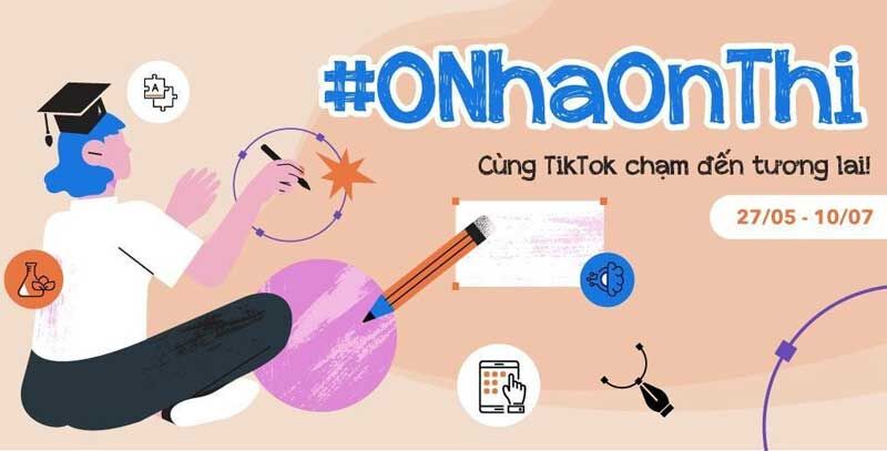 Ung dung ôn tập trực tuyến cùng #ONhaOnThi trên TikTok