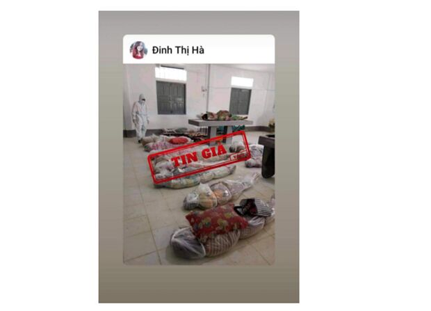 Bác bỏ tin giả hình ảnh về người chết do Covid-19 tại Tp. Hồ Chí Minh