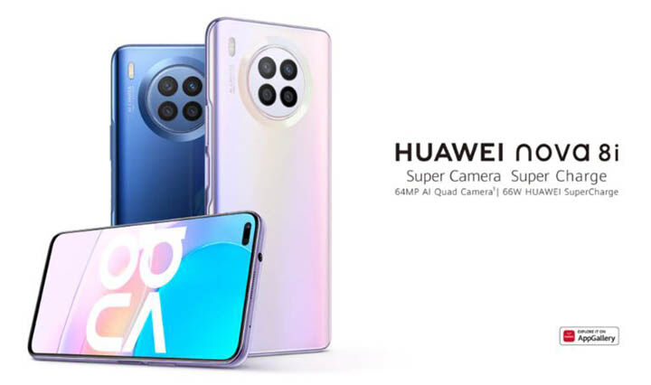 Huawei ra mắt smartphone Nova 8i dùng chip Qualcomm