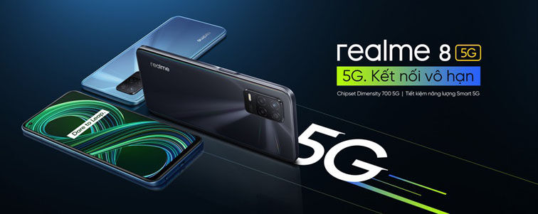 Realme 8 5G lên kệ tại Việt Nam, giá 8 triệu đồng