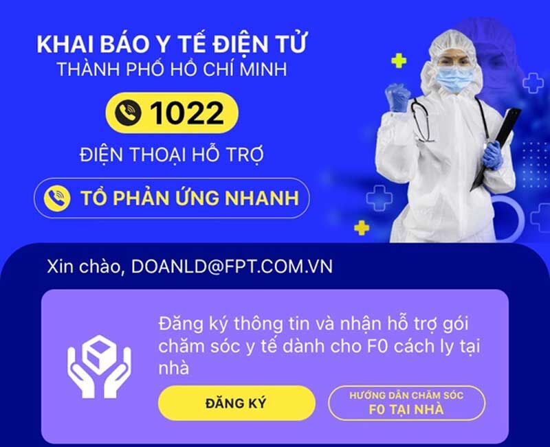 Ứng dụng công nghệ thông tin hỗ trợ chăm sóc F0 tại nhà